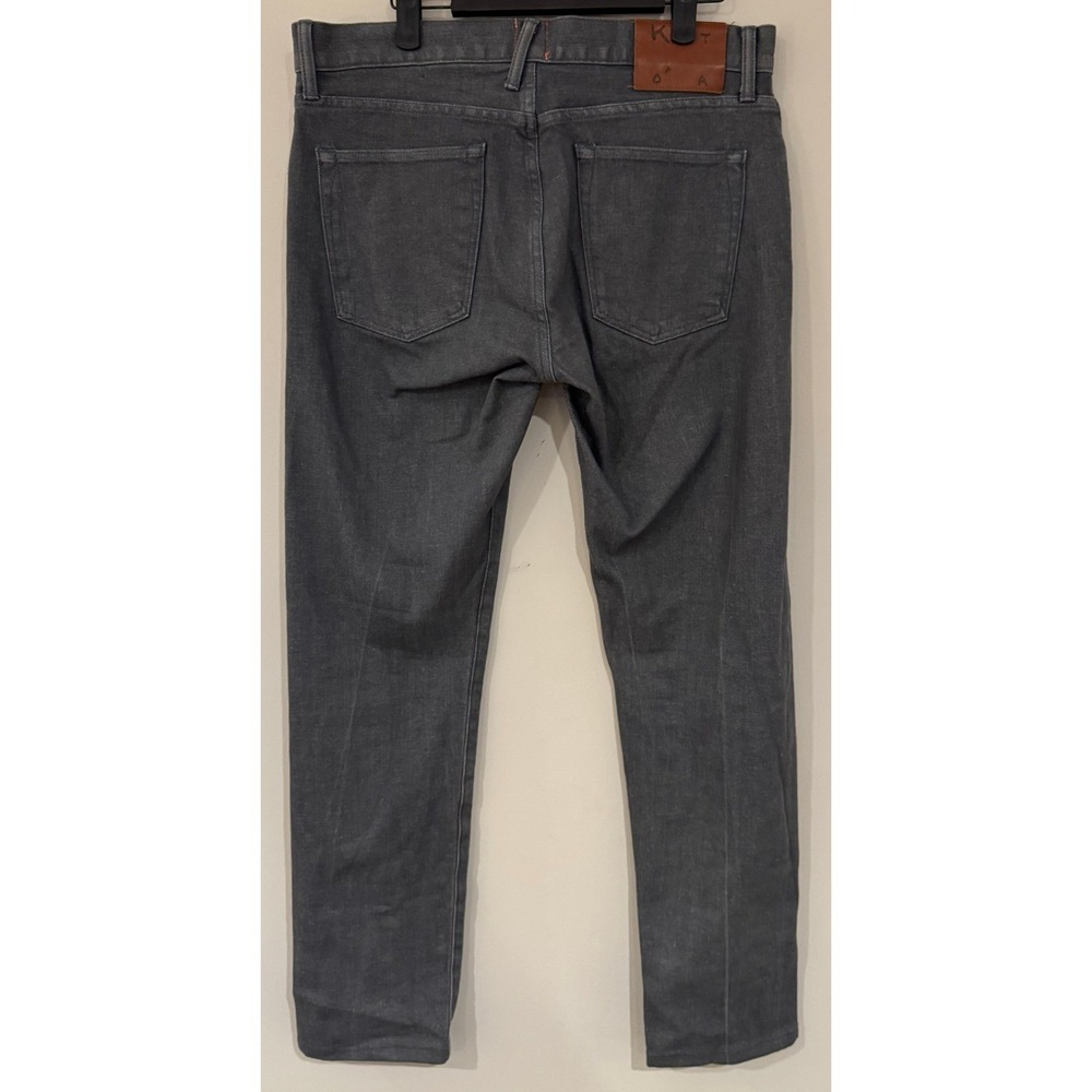 Hiroshi Kato The Pen Slim Jeans Gray Raw Men 33 Slim Fit Japanese Denim - Picture 7 of 11